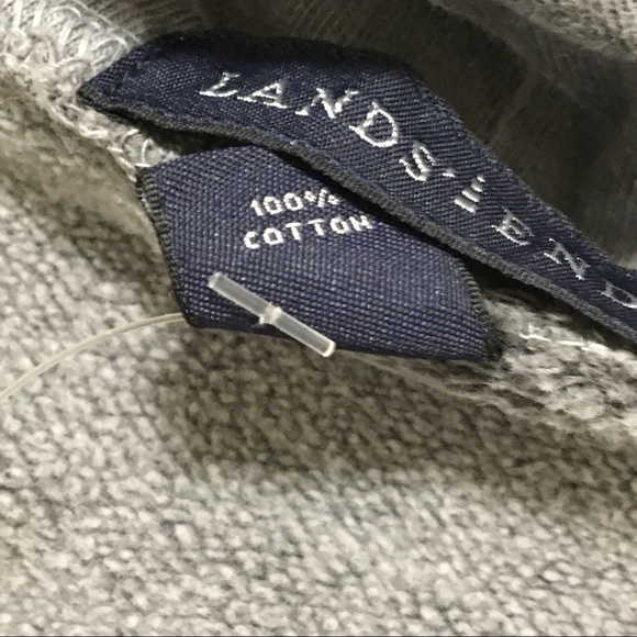 Boy’s LANDS END Size L (14-16) Sea Wash Gray Hoodie Sweatshirt - Picture 5 of 6